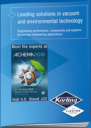 Körting’s ACHEMA 2018 online brochure