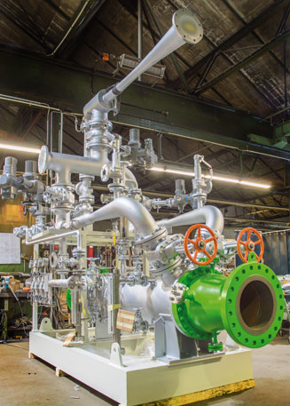A venting group for turbine condensers made in the Körting Hannover AG plant